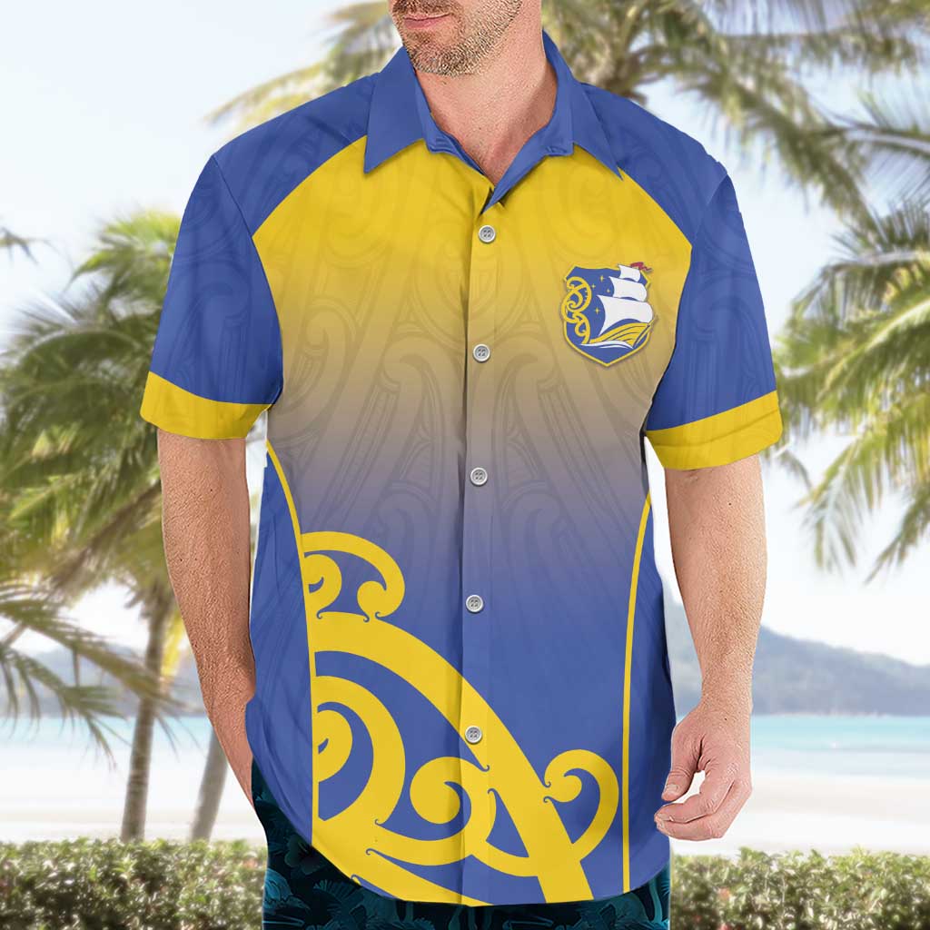 Custom James Cook High School Hawaiian Shirt Maori Koru Pattern LT05 - Polynesian Pride