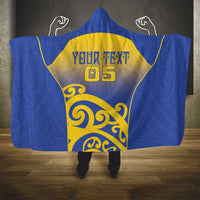 Custom James Cook High School Hooded Blanket Maori Koru Pattern LT05 - Polynesian Pride