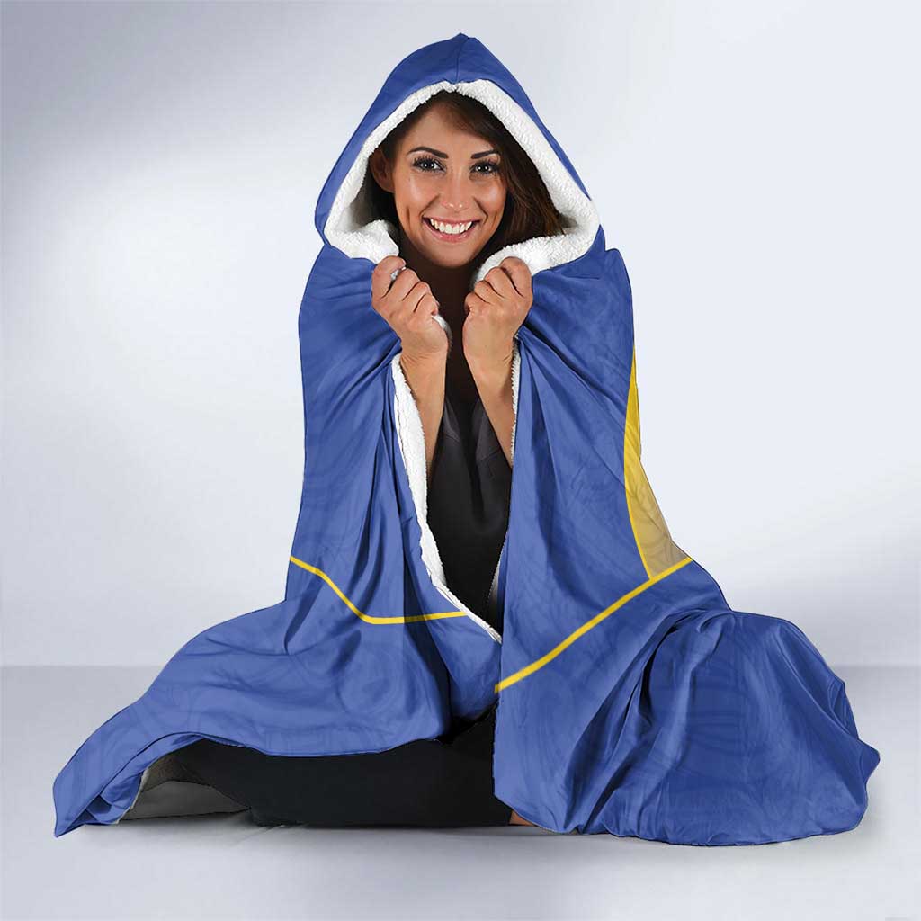 Custom James Cook High School Hooded Blanket Maori Koru Pattern LT05 - Polynesian Pride