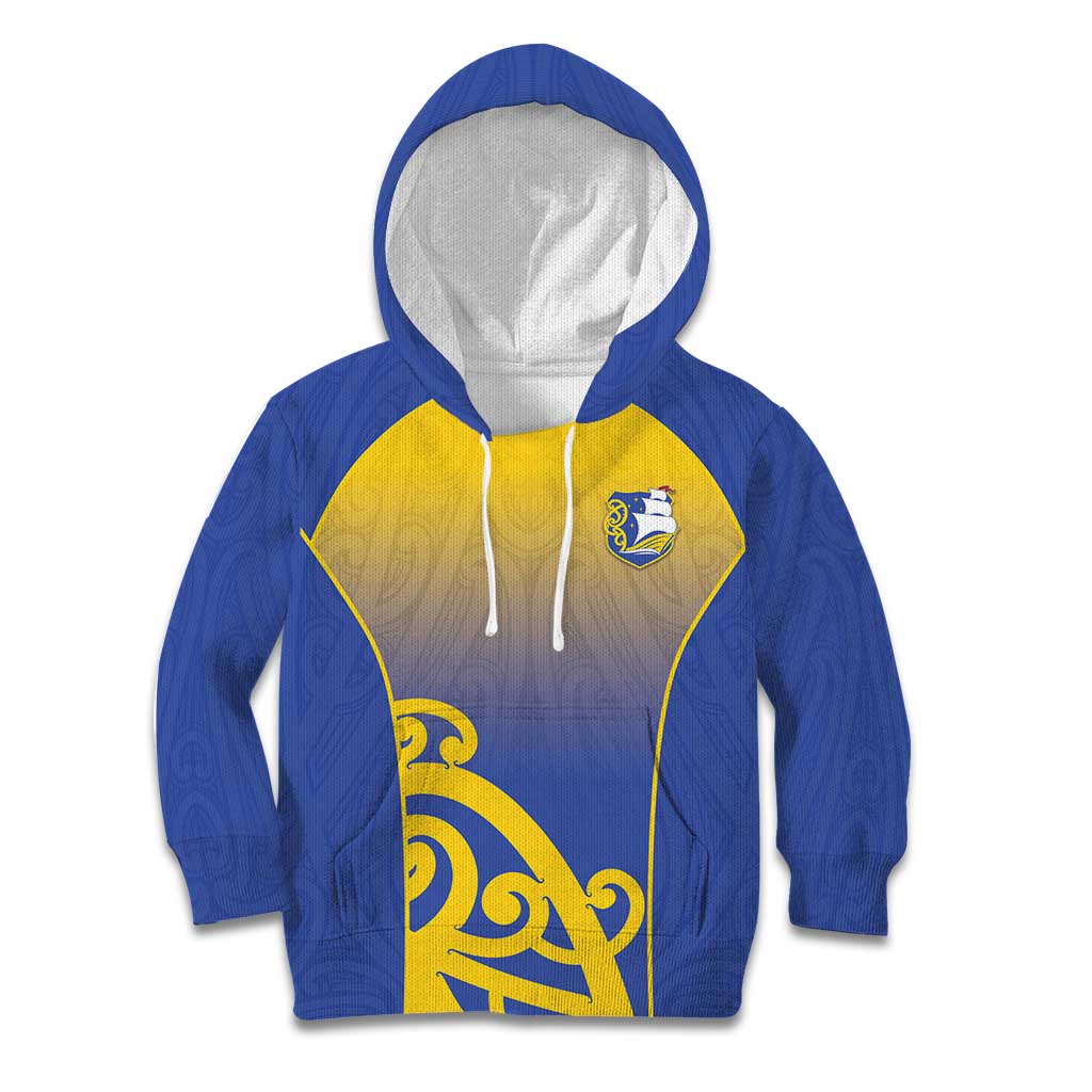 Custom James Cook High School Kid Hoodie Maori Koru Pattern