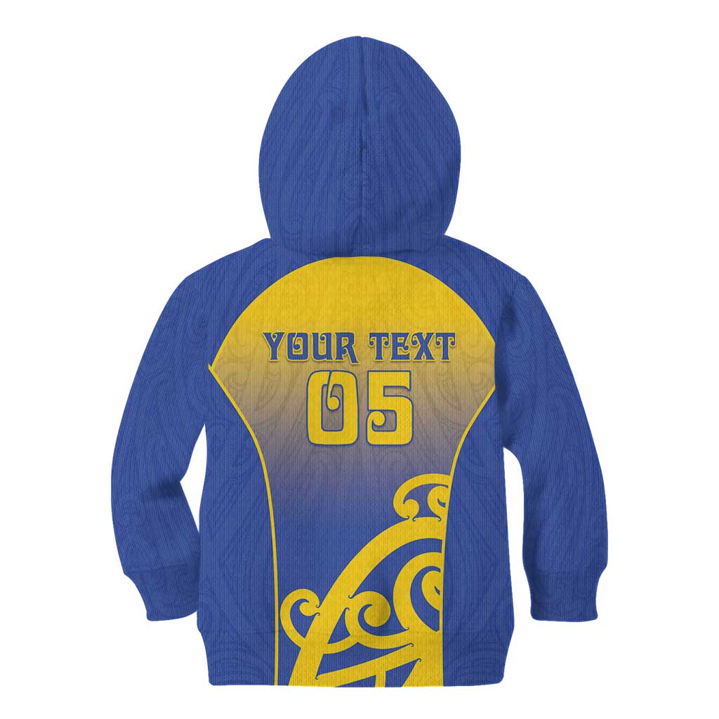 Custom James Cook High School Kid Hoodie Maori Koru Pattern