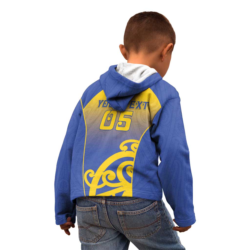 Custom James Cook High School Kid Hoodie Maori Koru Pattern