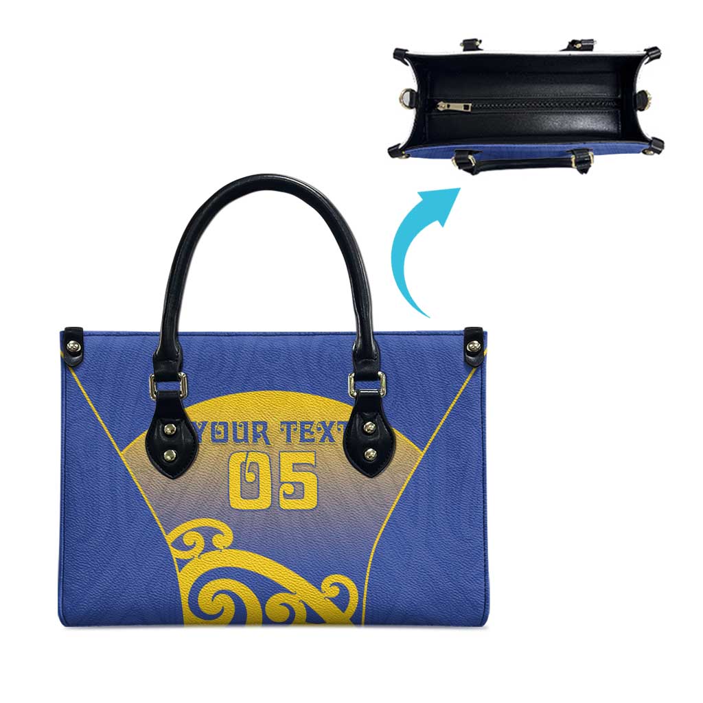 Custom James Cook High School Leather Bag Maori Koru Pattern LT05 - Polynesian Pride