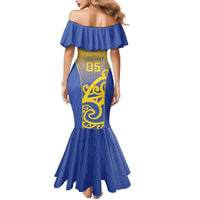 Custom James Cook High School Mermaid Dress Maori Koru Pattern LT05 - Polynesian Pride
