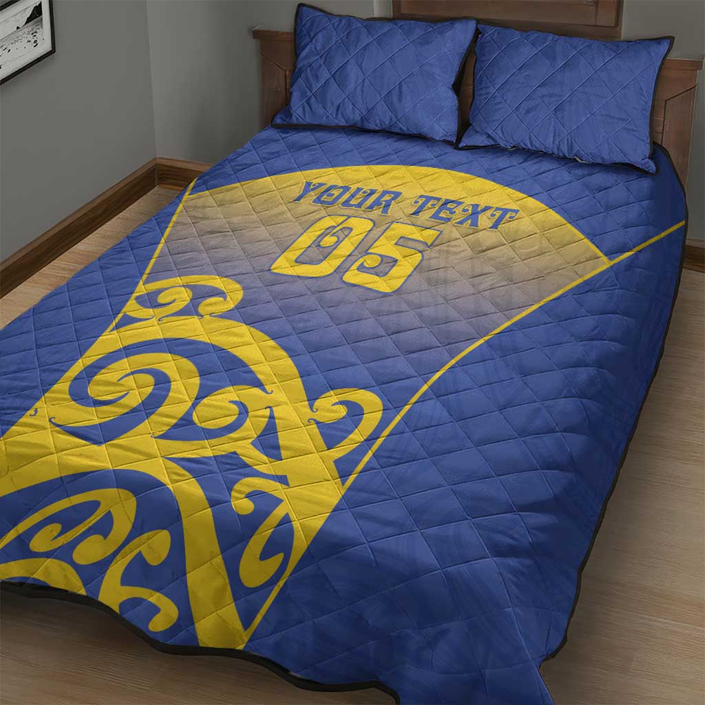 Custom James Cook High School Quilt Bed Set Maori Koru Pattern LT05 - Polynesian Pride
