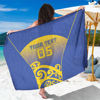 Custom James Cook High School Sarong Maori Koru Pattern LT05 One Size 44 x 66 inches Blue - Polynesian Pride