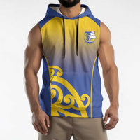 Custom James Cook High School Sleeveless Hoodie Maori Koru Pattern LT05 - Polynesian Pride