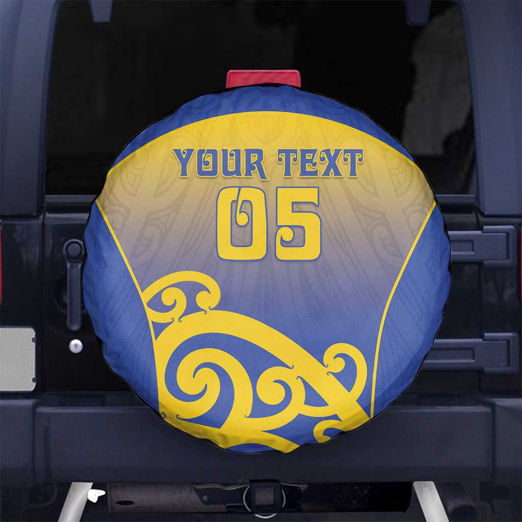 Custom James Cook High School Spare Tire Cover Maori Koru Pattern