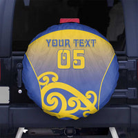 Custom James Cook High School Spare Tire Cover Maori Koru Pattern