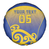 Custom James Cook High School Spare Tire Cover Maori Koru Pattern