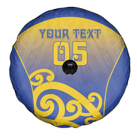 Custom James Cook High School Spare Tire Cover Maori Koru Pattern