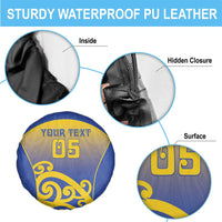 Custom James Cook High School Spare Tire Cover Maori Koru Pattern