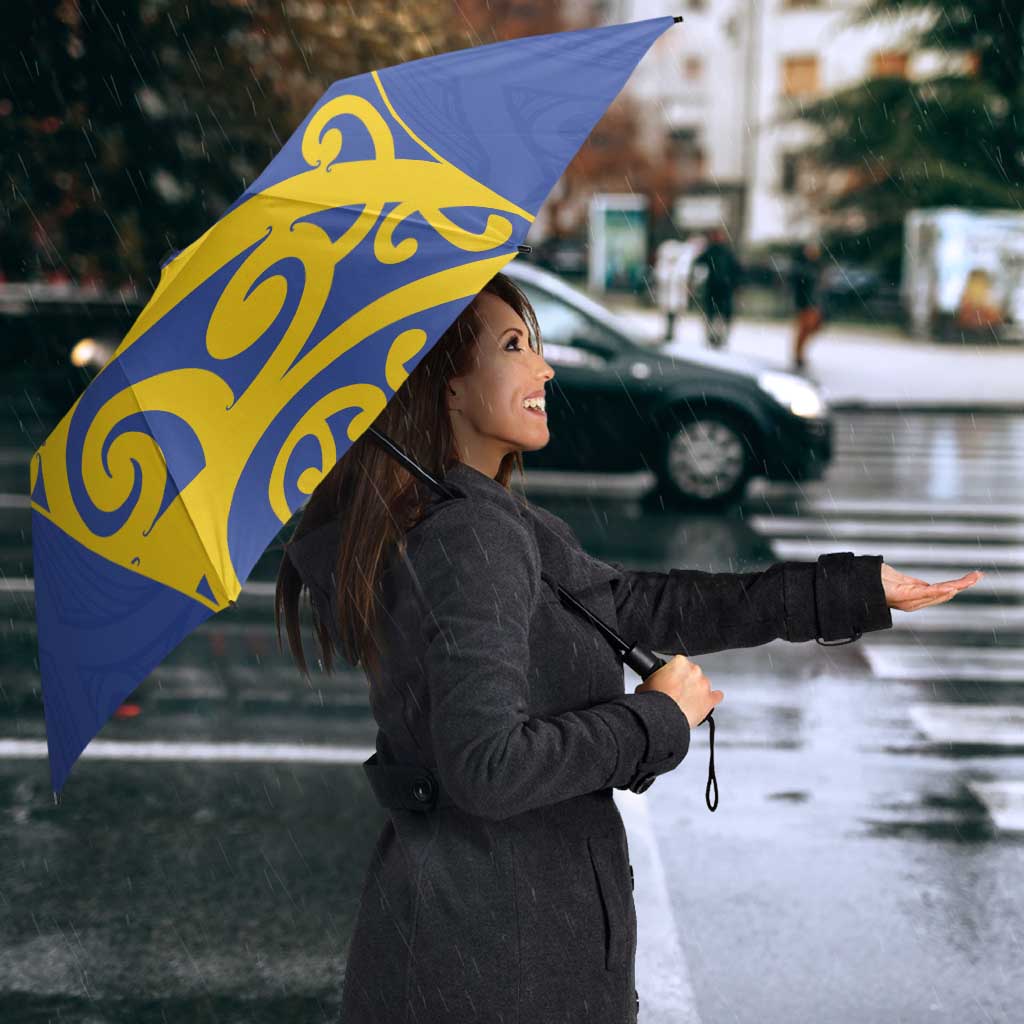 Custom James Cook High School Umbrella Maori Koru Pattern LT05 - Polynesian Pride