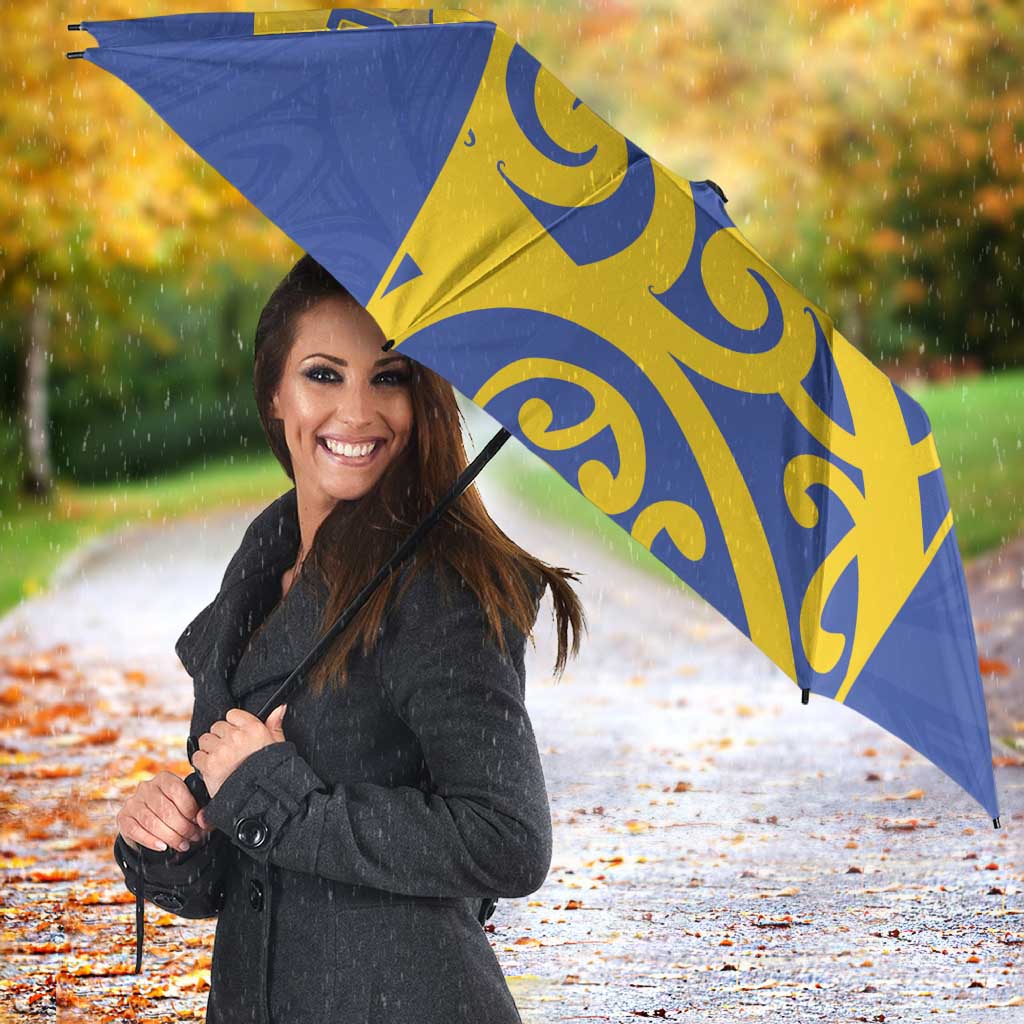 Custom James Cook High School Umbrella Maori Koru Pattern LT05 - Polynesian Pride