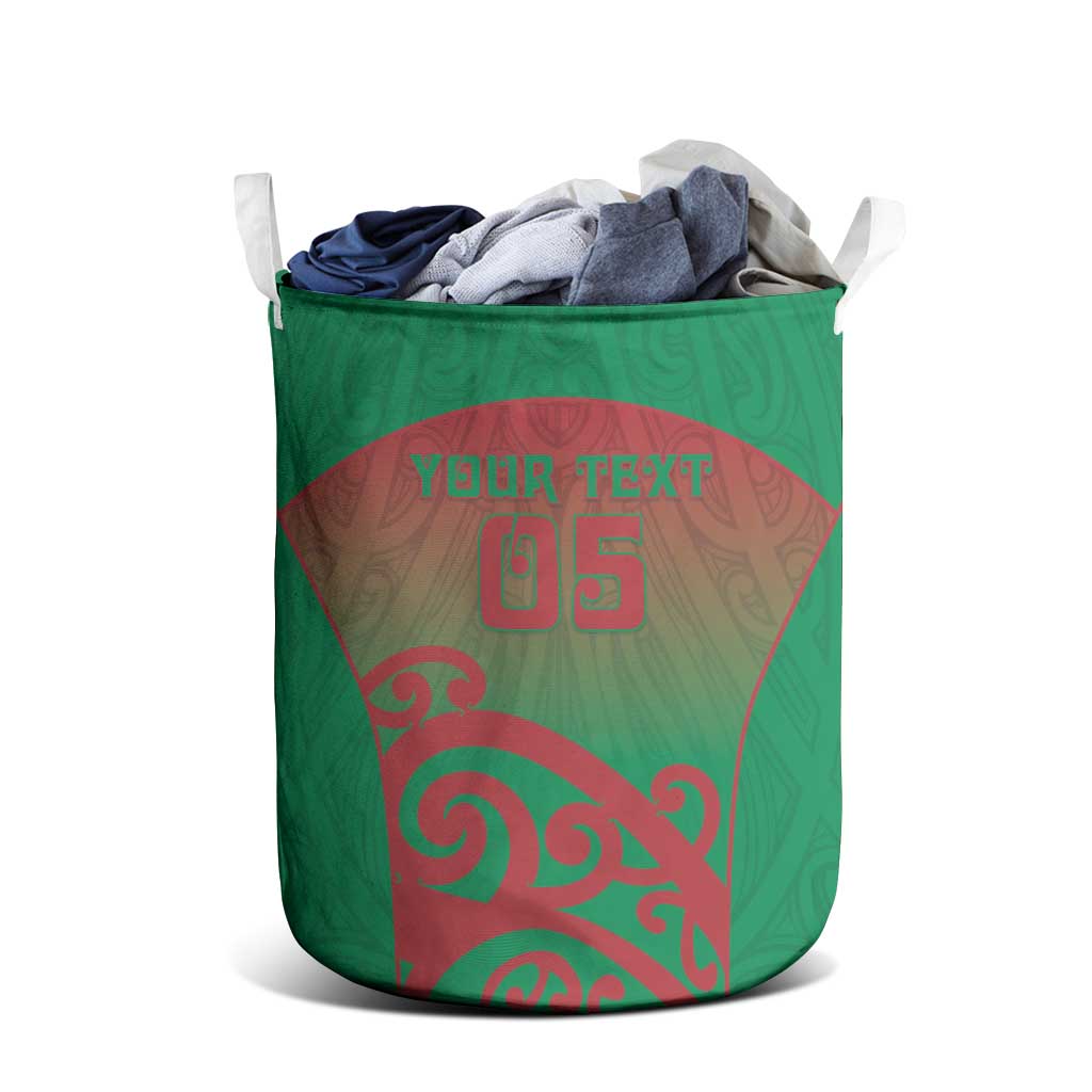 Custom Onehunga High School Laundry Basket Maori Koru Pattern LT05 - Polynesian Pride