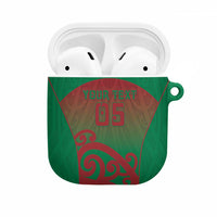 Custom Onehunga High School AirPods Case Maori Koru Pattern LT05 Green - Polynesian Pride