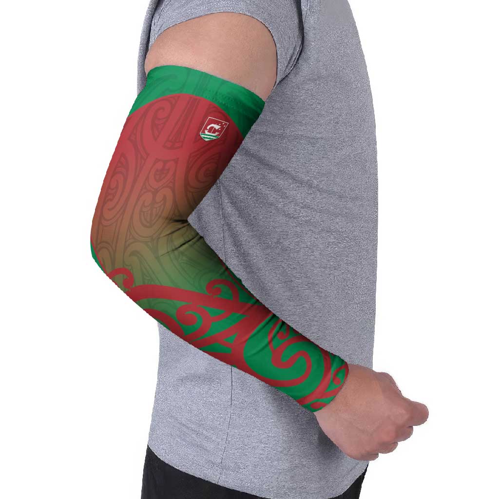 Custom Onehunga High School Arm Sleeves Maori Koru Pattern LT05 - Polynesian Pride