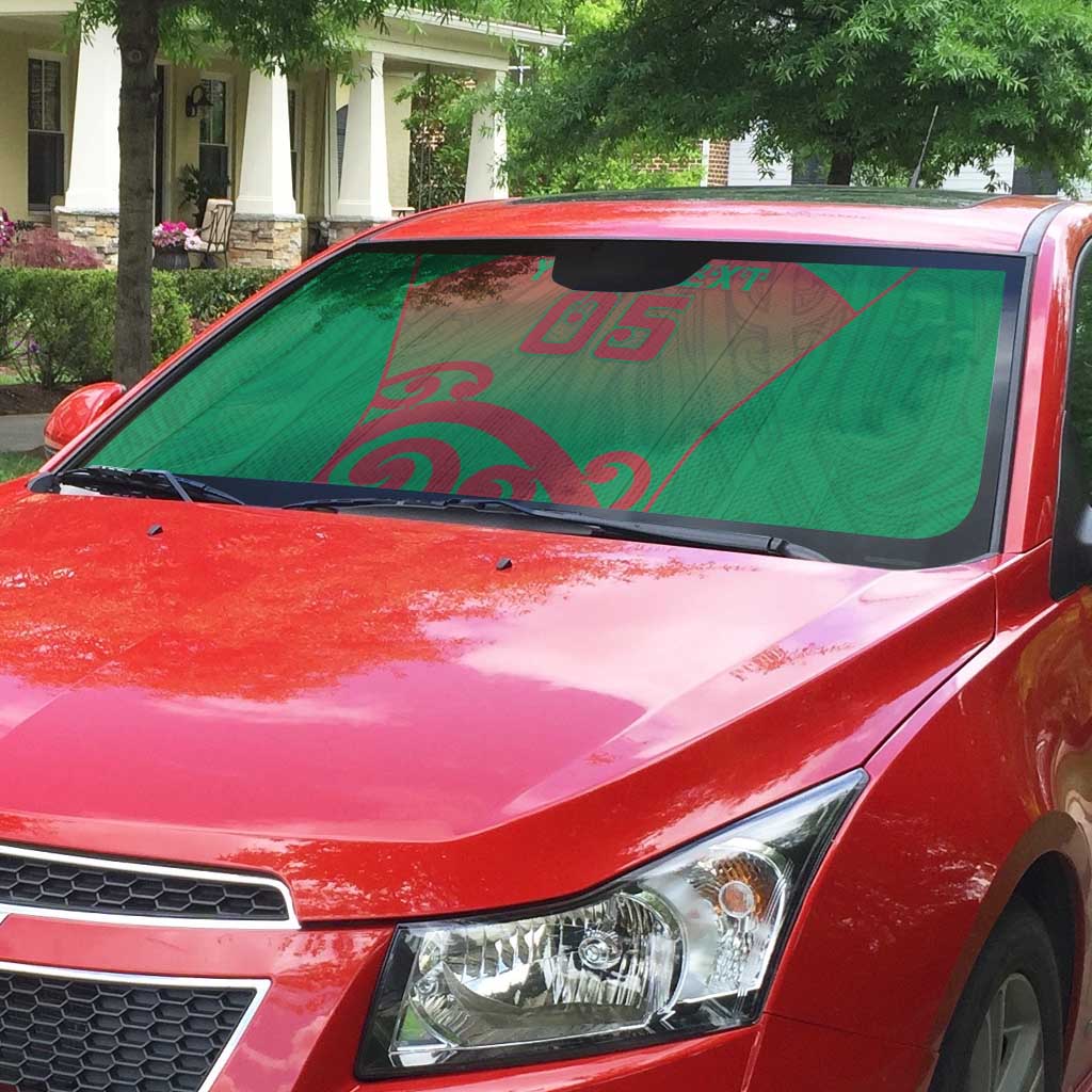 Custom Onehunga High School Auto Sun Shade Maori Koru Pattern LT05 - Polynesian Pride