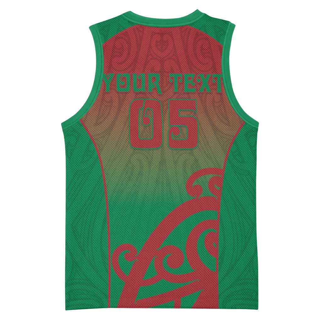 Custom Onehunga High School Basketball Jersey Maori Koru Pattern LT05 - Polynesian Pride