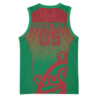 Custom Onehunga High School Basketball Jersey Maori Koru Pattern LT05 - Polynesian Pride