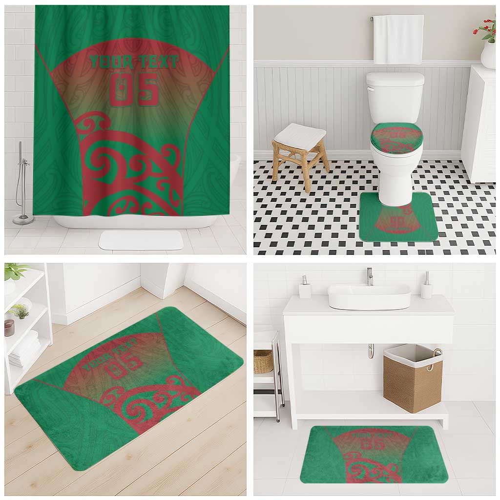 Custom Onehunga High School Bathroom Set Maori Koru Pattern LT05 - Polynesian Pride