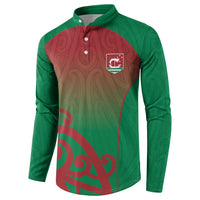 Custom Onehunga High School Button Sweatshirt Maori Koru Pattern LT05 - Polynesian Pride