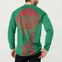 Custom Onehunga High School Button Sweatshirt Maori Koru Pattern LT05 - Polynesian Pride