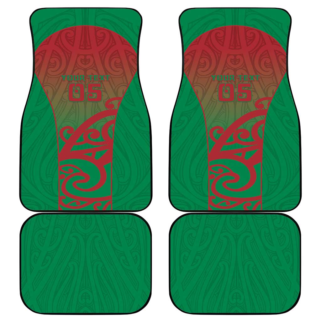 Custom Onehunga High School Car Mats Maori Koru Pattern LT05 - Polynesian Pride
