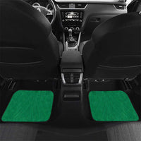 Custom Onehunga High School Car Mats Maori Koru Pattern LT05 Set 2pcs - Back Green - Polynesian Pride