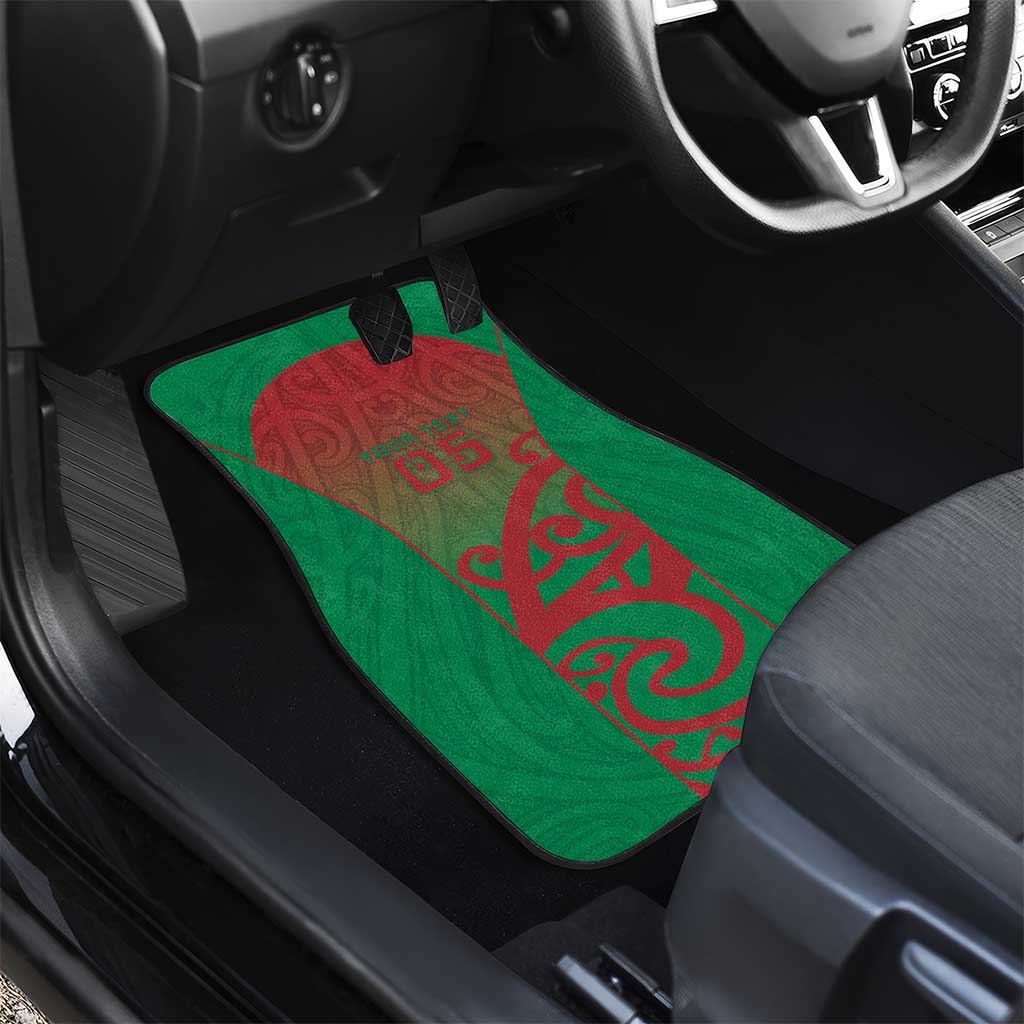 Custom Onehunga High School Car Mats Maori Koru Pattern LT05 - Polynesian Pride