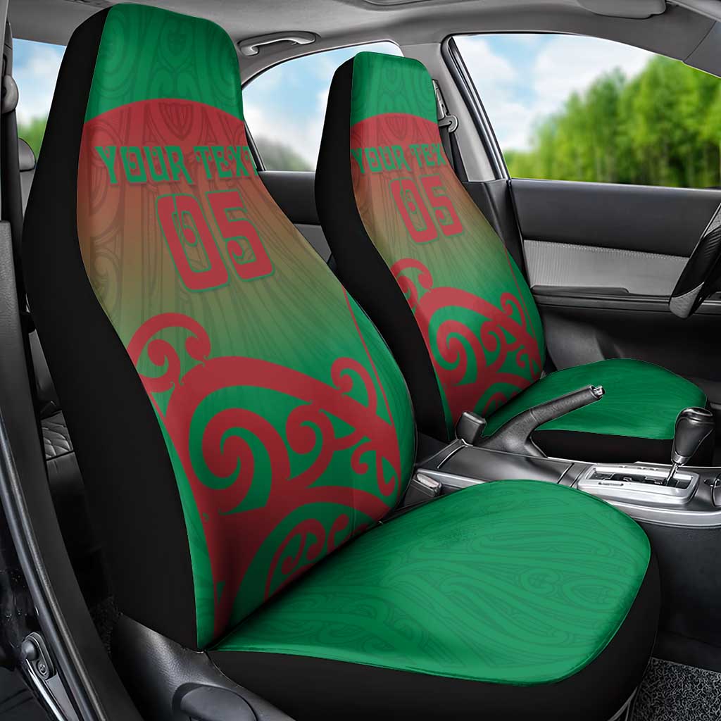 Custom Onehunga High School Car Seat Cover Maori Koru Pattern LT05 - Polynesian Pride