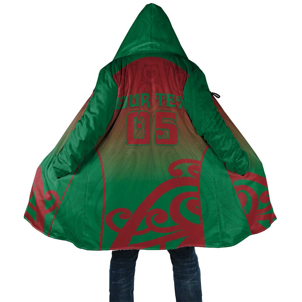Custom Onehunga High School Cloak Maori Koru Pattern LT05 Unisex Green - Polynesian Pride