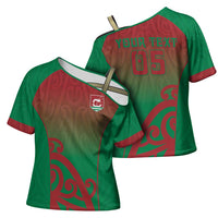 Custom Onehunga High School Cross Shoulder Shirt Maori Koru Pattern LT05 - Polynesian Pride