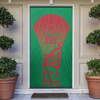 Custom Onehunga High School Door Cover Maori Koru Pattern LT05 Green - Polynesian Pride