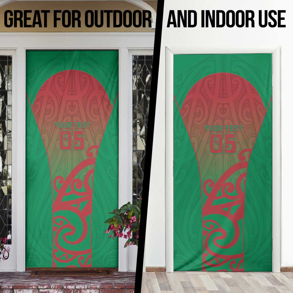 Custom Onehunga High School Door Cover Maori Koru Pattern LT05 - Polynesian Pride