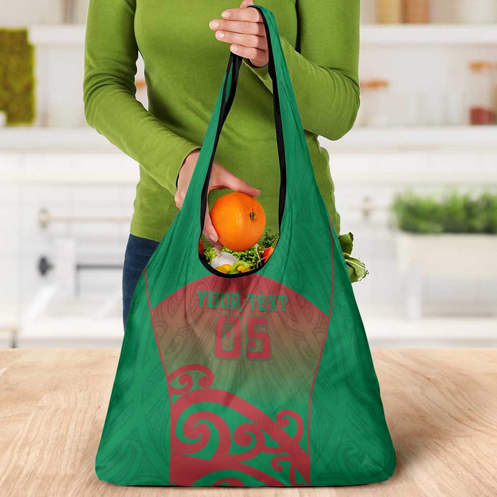 Custom Onehunga High School Grocery Bag Maori Koru Pattern LT05 - Polynesian Pride