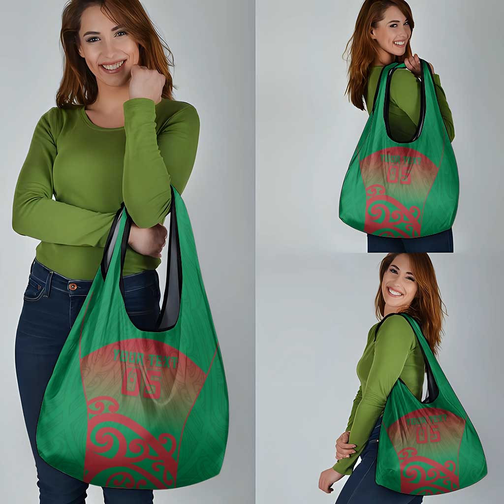Custom Onehunga High School Grocery Bag Maori Koru Pattern LT05 - Polynesian Pride