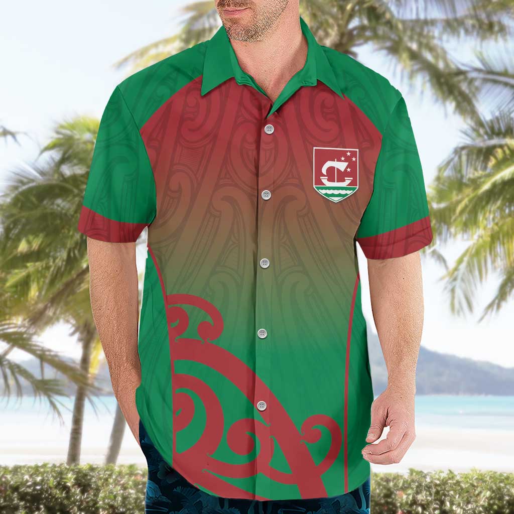 Custom Onehunga High School Hawaiian Shirt Maori Koru Pattern LT05 - Polynesian Pride