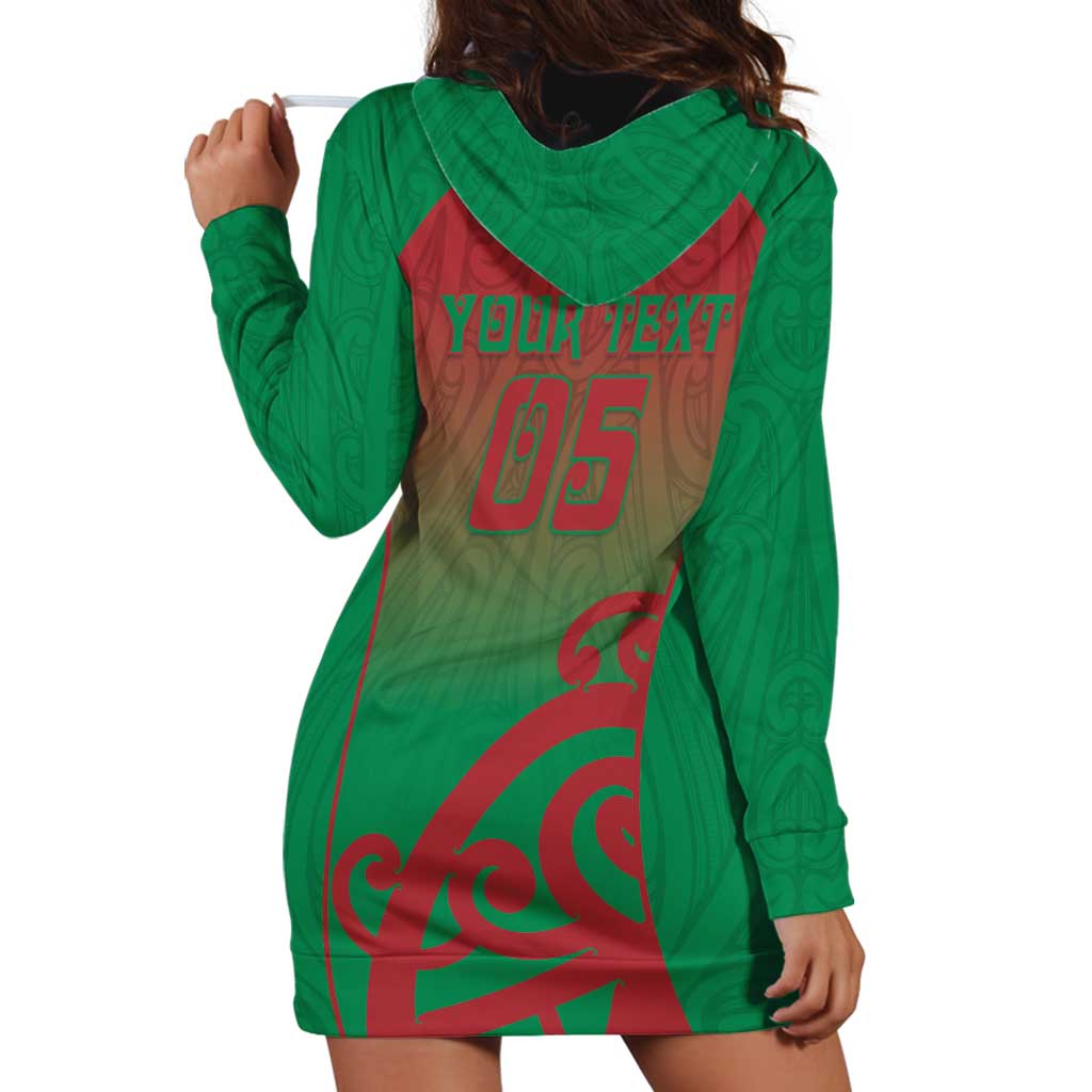 Custom Onehunga High School Hoodie Dress Maori Koru Pattern LT05 - Polynesian Pride