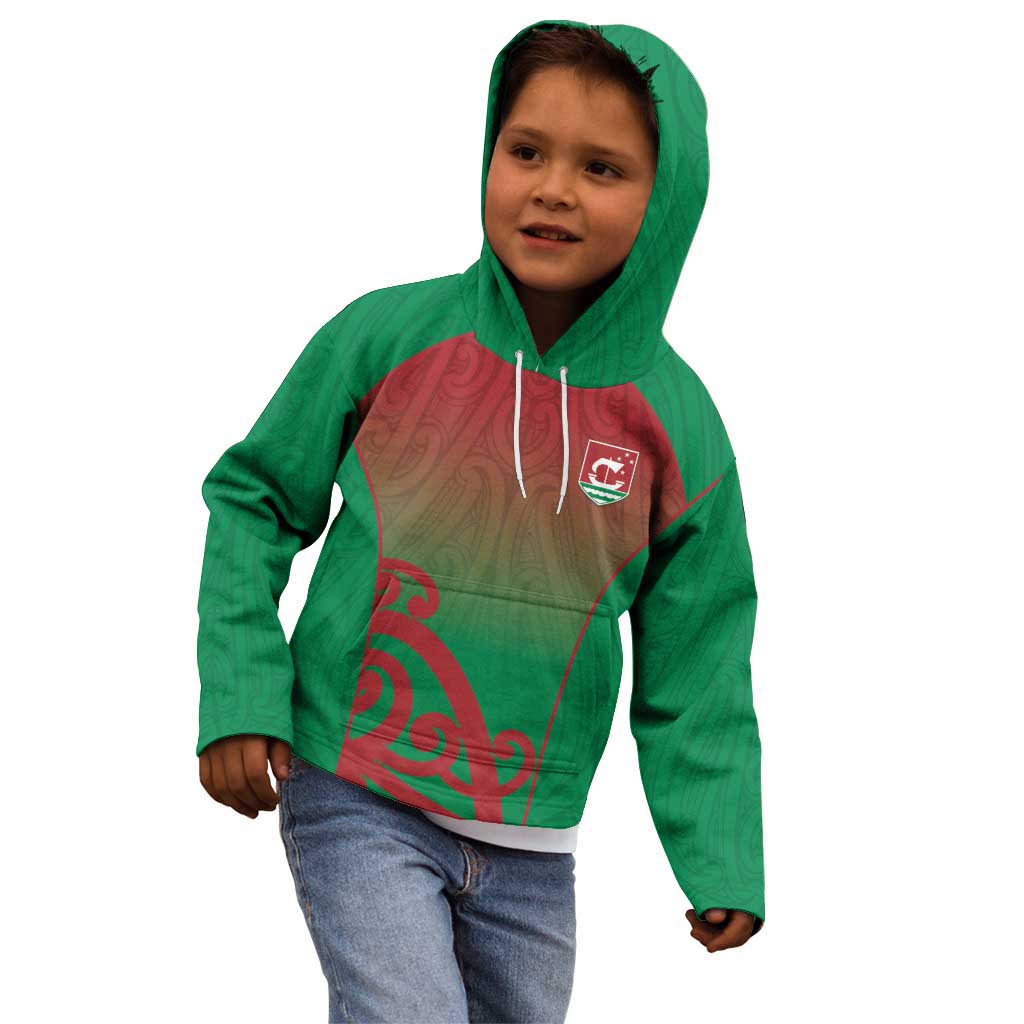 Custom Onehunga High School Kid Hoodie Maori Koru Pattern LT05 - Polynesian Pride