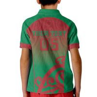 Custom Onehunga High School Kid Polo Shirt Maori Koru Pattern LT05 - Polynesian Pride