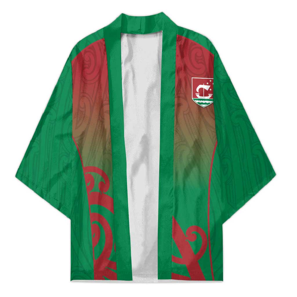Custom Onehunga High School Kimono Maori Koru Pattern
