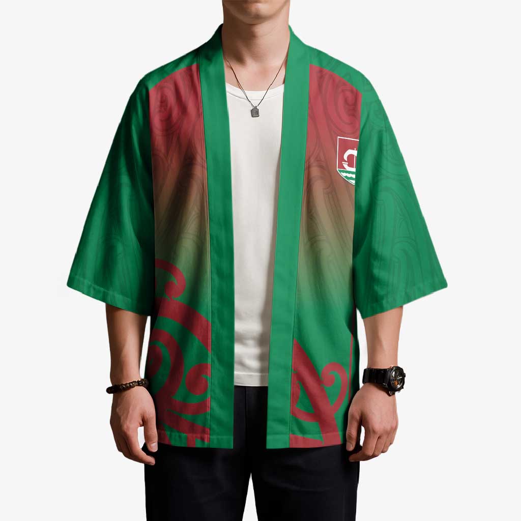 Custom Onehunga High School Kimono Maori Koru Pattern
