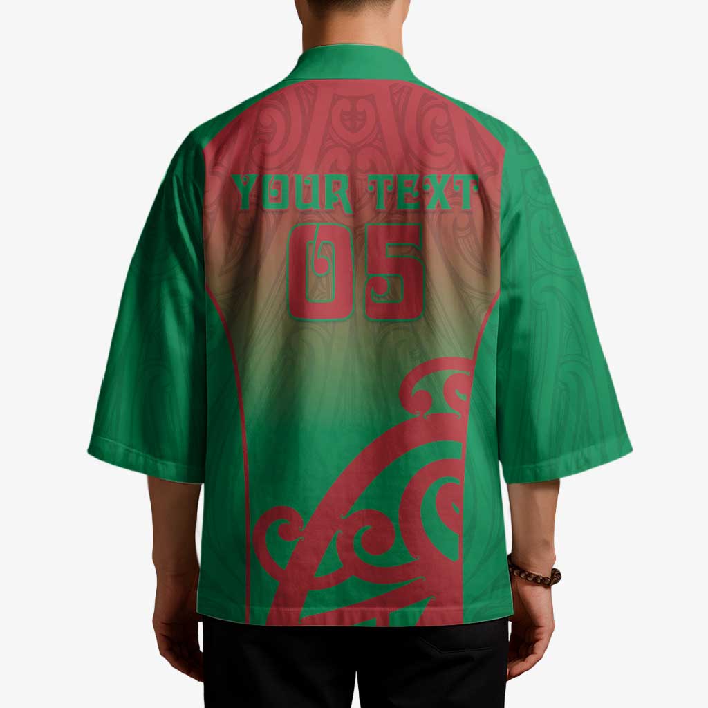 Custom Onehunga High School Kimono Maori Koru Pattern