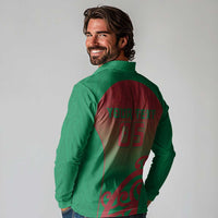 Custom Onehunga High School Long Sleeve Polo Shirt Maori Koru Pattern LT05 - Polynesian Pride