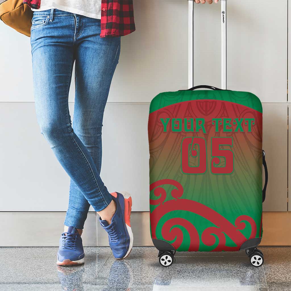 Custom Onehunga High School Luggage Cover Maori Koru Pattern LT05 - Polynesian Pride