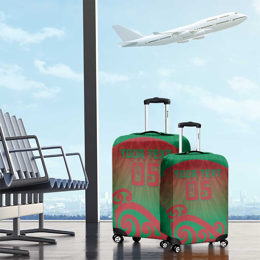 Custom Onehunga High School Luggage Cover Maori Koru Pattern LT05 - Polynesian Pride