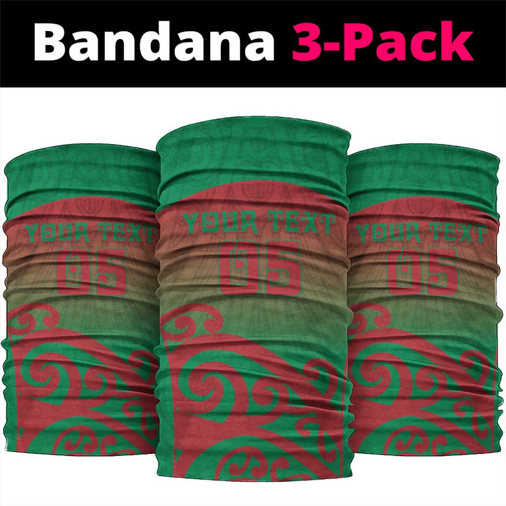 Custom Onehunga High School Neck Gaiter Maori Koru Pattern LT05 package One Size: 25*50cm Green - Polynesian Pride