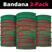 Custom Onehunga High School Neck Gaiter Maori Koru Pattern LT05 package One Size: 25*50cm Green - Polynesian Pride