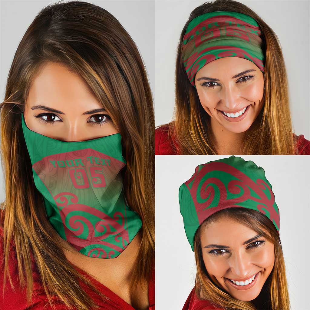 Custom Onehunga High School Neck Gaiter Maori Koru Pattern LT05 - Polynesian Pride